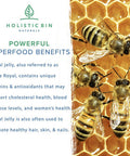 Holistic Bin Royal Jelly Powder 3X Concentration (25 Servings)| Rich in Proteins (Collagen), Amino s, Probiotics, Superfood