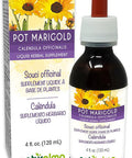 Naturalma Pot Marigold (Calendula Officinalis) Flower Alcohol-Free Tincture - 4 Fl Oz Liquid Extract In Drops - Herbal Supplement - Vegan