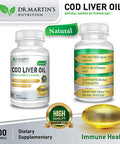 COD Liver Oil | 100 Softgels | Natural Source of Omega 3 Fatty Acids | Triple Strength | Best Immune Health, Healthy Bones & Muscles Dietary Supplement |