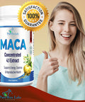 YUMMYVITE Maca Root Capsules - Concentrated 4:1 Extract (Equivalent To 1,600Mg Per Capsule) Lepidium Meyenii - 60 Capsules