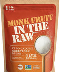 Monk Fruit In The Raw, Sweetener Bag, 1 LB | Keto Certified Monk Fruit Sweetener, Perfect Substitute for Raw Cane Sugar, Good for Baking, Zero Net Carbs, Zero Calories