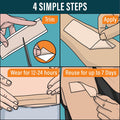Nuvadermis Silicone Scar Tape For Surgical Scars - 120" X 1.5" Roll - Extra Long Medical Grade Silicone Scar Tape For C-Section, Tummy Tuck, Keloid, And Surgical Scars - Reusable Tape Strips - 1 Pack
