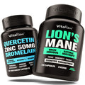 Organic Quercetin with Bromelain + Lions Mane Mushroom Capsules