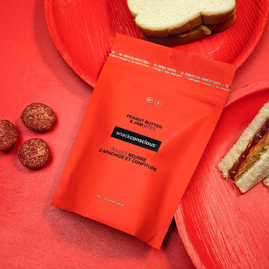 SNACK CONSCIOUS Peanut Butter And Jam Bites 150g