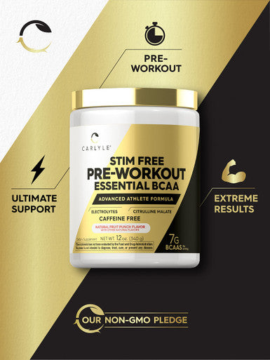 Carlyle Bcaa Amino Acids Powder | 7G Bcaa Pre Workout | Fruit Punch Flavor | Non-Gmo And Gluten Free Supplement