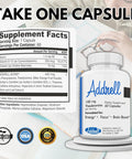 Addrell Energy Stimulant Pills- Natural Study Supplements Alternative Pill & Nootropic Brain Supplement Substitute To Elevate Mental Clarity For Women & Men Otc- 60 Mind Booster Capsules