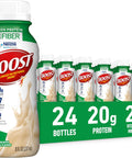 BOOST High Protein with Fiber Ready to Drink Complete Nutritional Drink, Rich Chocolate, 8 fl oz Bottle, 24 Pack