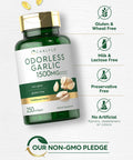 Carlyle Odorless Garlic Softgels 1500Mg | 250 Count | Non-Gmo, Gluten Free Extract Supplement