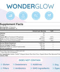 Wondercow Hair Skin And Nails Vitamins W/Bovine Colostrum Collagen Hyaluronic Acid 30 Servings