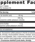 Metagenics Glucosamine Sulfate 750 - Joint Health Mobility & Cartilage Supplement - with VIT C - Support Joints - Non-GMO & Gluten- - 60 Tablets