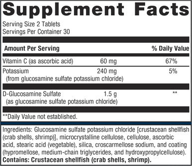 Metagenics Glucosamine Sulfate 750 - Joint Health Mobility & Cartilage Supplement - with VIT C - Support Joints - Non-GMO & Gluten- - 60 Tablets