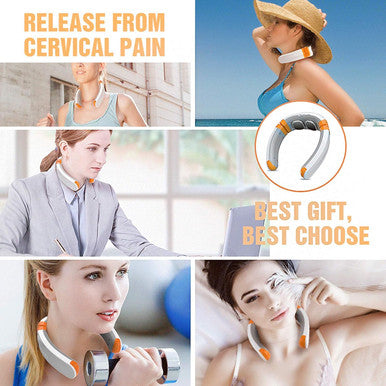 Osito Neck Massager Fsa Hsa Approved Eligible Items, Neck Massager For Pain Relief Deep Tissue With Heat, Ems Tens Therapy Electric Cervical Neck Massage With 9 Modes 50 Levels For Men Women