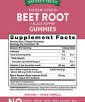 Beet Root Gummies | 60 Count | Vegan, Non-GMO & Gluten | Super Food Supplement | with Black Pepper | Natural Strawberry Flavor | by Nature's Truth