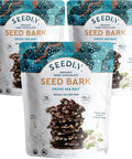 SEEDLY Organic 70% Dark Chocolate Snacking Bark with 20g Protein 50% less sugar Celtic Sea Salt Keto Vegan Snacks GlutenFree Low Carb Paleo NonGMO SteviaFree No Weird Additives 3.6oz (Pack of 3)