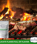 Sea Salt Superstore Flaky Sea Salt Hand Harvested Sea Salt Flakes Baja Fleur de Sel Flake Salt Gourmet Finishing Flaky Salt for Baking and Cooking 7 oz Bag