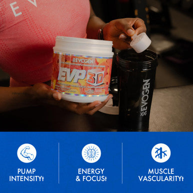 Evogen EVP-3D | Extreme Pre-Workout Pump Ignitor Arginine Nitrate Citrulline Beta-Alanine Lions Mane | Peach Rings | 40 Servings
