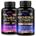 NUTRAHARMONY Liver Support Detox Blend & Magnesium Citrate Capsules