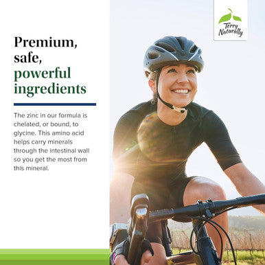 Terry Naturally Zinc Plus Selenium - 60 Capsules - Immune Support, Respiratory Function, Cellular Protection - Non-Gmo, Vegan - 60 Servings