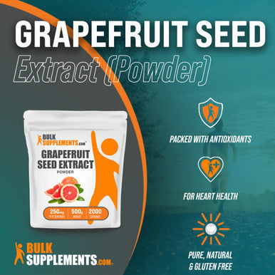 BulkSupplements Grape Seed Extract Powder - Grape Supplements, Citrus Seed Extract - 250mg , Antioxidants Supplement, (500 Grams - 1.1 lbs)