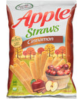 Sensible Portions Apple Straws, Cinnamon, Snack Size, 1 Oz (Pack of 8)