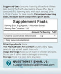 Deal Supplement Creatine Monohydrate Powder 600 Grams (1.32lb) Unflavored | Pure | Micronized Creatine Powder 5000mg(5g) Per Serving 4 Month Supply Vegan | Keto Non-GMO No Filler No Additives - 120 Servings