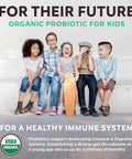 USDA Organic Probiotics for Kids NonGMO Strawberry Flavor Kids Probiotic Gummies for Digestion Immune Support 2.5 Billion CFU of DE111 Spore Forming Strain for Maximum Survivability 30 Gummys