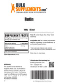 BulkSupplements Rutin Powder - Dietary Supplement, Antioxidants Source - from Sophora Japonica, Soy Free - 500mg , 200 Servings (100 Grams - 3.5 oz)