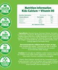 Chewy Vites Kids Calcium and Vitamin D3 60 Kids Calcium Gummies Help Support Healthy Bones and Teeth 2 Months Supply Real Fruit Juice Vegan Age 3 + Strawberry Flavour