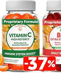 Lunakai Vitamin C And Vitamin B12 3000 Mcg Gummies Bundle For Adults Organic Vit C Vegan Chewable Gummy Vitamins Energy Support And Bone Health