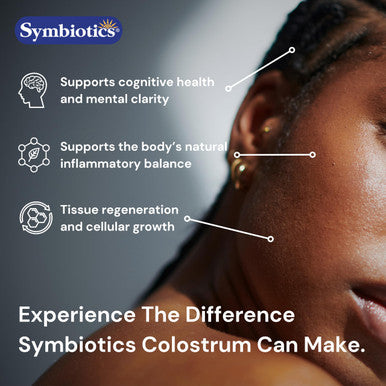 Symbiotics Colostrum Plus Powder 21 oz (597 g) - Immunity Support - Promotes Athletic Performance and Optimal Iron Levels - Immunoglobulin - 25% lgG Antibodies - Gluten Free