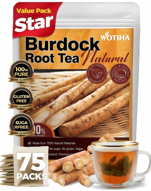 WOTIHA 50 Count Premium White Mulberry Leaf Tea Bags - 100% Natural & Pure, Improves Digestion, Supports Wellness, Slightly Sweet & Refreshing,Non-GMO Caffeine-Free, Additive-Free, Sugar-Free, Vegan