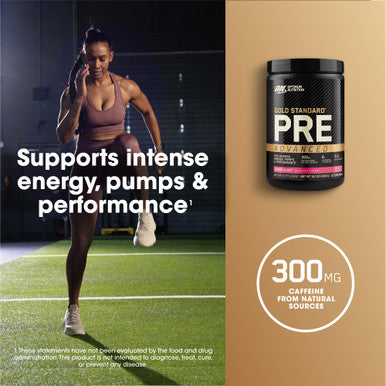Optimum Nutrition Gold Standard Pre Workout Advanced With Creatine Beta-Alanine Micronized L-Citrulline And Caffeine For Energy Keto Friendly Berry Blast 20 Servings