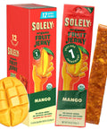 Solely - Organic Mango Fruit Jerky - 12 Individually Wrapped Fruit Strips - Fruit Leather Made from Dried Fruits - Healthy Snacks, Vegan - 0.8oz (23g)