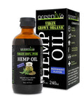 Greenive - Hemp Oil - Vegan Omegas - Cold Pressed - (8Oz Peppermint)