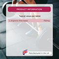 Healthspan L-Arginine | 120 Tablets | 750mg | Popular with Men | Premium Amino Acid | Vegan