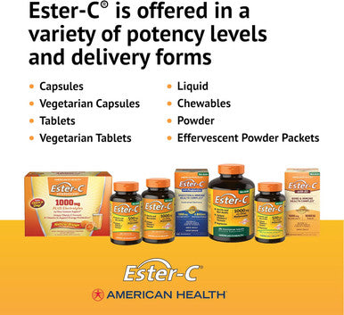 American Health Ester-C With Citrus Bioflavonoids - 500 Mg - 120 Vegetarian Capsules