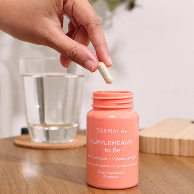 #Fobo Supplemeant To Be Acne Supplement All Natural Daily Prebiotics Probiotics Vitamins Skin Mix With Zinc Improve Clear Blemish-Radiant Skin Through Balancing Gut Health