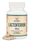 Double Wood Supplements Lactoferrin 250mg per Serving (60 Capsules) Patented Bioferrin Lactoferrin Superior Iron for Iron Deficiency and Immune Support