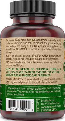 Deva Vegan Vitamins Vegan Glucosamine Msm-Cmo 90 tab ( Multi-Pack)4