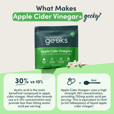 Apple Cider Vinegar Capsules 15000mg with Mother & 30% Acetic Acid - Enhanced with Chromium & Cayenne Pepper - 90 Vegan Capsules (Not Apple Cider Vinegar Gummies or Liquid) Teeth Friendly - UK Made