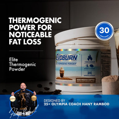 Evogen Evoburn - Thermogenic Fat Burner for Men & Women | Energy Focus & Appetite Control | Advanced Metabolism Booster Fat Burner Formula with MitoBurn & Caffeine | Iced Mocha Coffee | 30 Servings