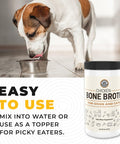 Left Coast Performance Beef and Chicken Bone Broth Powder Combo for Dogs and Cats Human Grade Grass-Fed Bone Broth for Picky Eaters Supports Joints and Gut Health Dog Food Toppers