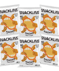 SNACKLINS Plant Based Crisps SEA SALT & VINEGAR - Gluten Free, Grain Free, 100% Kosher, Vegan Healthy Snacks, Crunchy Puffed Snack, Only 100 Calories Per Bag - .9oz (Case of 12)