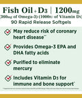 Nature's Bounty Fish Oil 1200 Mg + D3 1000 I.U