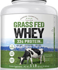 Carlyle Grass Fed Whey Protein Powder | 5lb (80 oz) | 33g of Protein Per Serving | Unflavored | Sugar and Hormone | Non-GMO and Gluten Supplement | by Herbage Farmstead