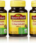 Nature Made Potassium Gluconate 550Mg 100 Tablets (Pack Of 5)