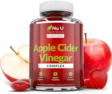 Apple Cider Vinegar Complex - 90 Vegan Gummies - High Strength 1000mg per Serving ACV Gummies with the Mother - 45 Day Supply - Supports Digestive Health & Immune System
