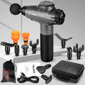 Toloco Massage Gun, Muscle Massage Gun Deep Tissue, Percussion Massage Gun With 12 Replacement Heads, Super Quiet Portable Electric Massager For Athletes, Treatment, Relax, Carbon