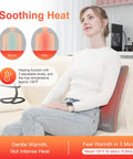 Comfier Rechargeable Back Massage Pad For Back Deep Tissue, Foldable Back Massage Chair Pad With Adjustable Intensity Shiatsu Back Massager With Heat, Gifts For Mom Dad Women Men