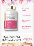 Carlyle Myo-Inositol and D-Chiro Inositol 2060mg | 150 Capsules | Non-GMO Gluten Supplement